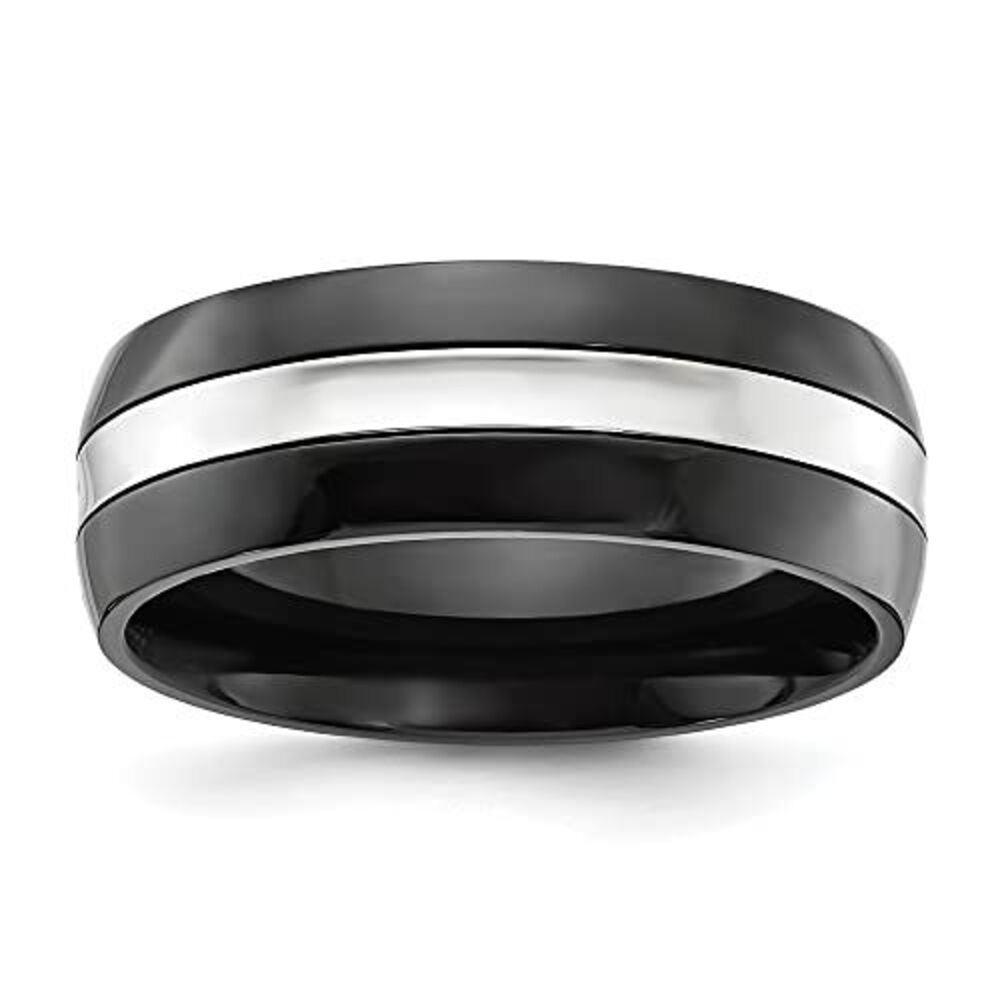 Chisel Cobalt Polished Black Ip-Plated 8mm Band - image 6